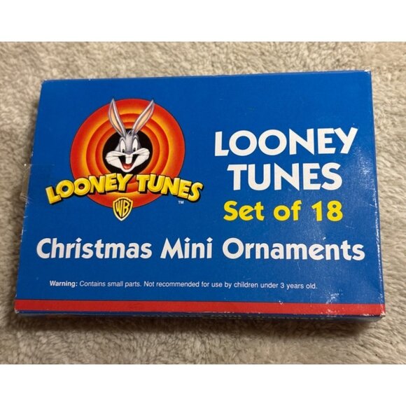 Looney Tunes Christmas Mini Ornaments Set Of 16 Tweety Taz Bugs Sylvester 1/2" - Picture 7 of 11